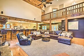 Game Room & Fire Pit: Spacious Elk Park Lodge!