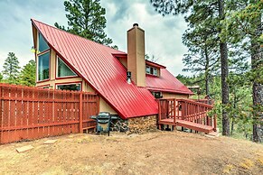 A-frame Ruidoso Retreat w/ Deck, Grill & Views!
