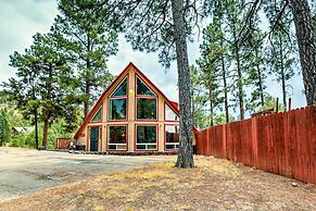 A-frame Ruidoso Retreat w/ Deck, Grill & Views!