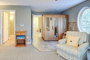 4-season Home: Fireplace & Fire Pit in Barnstead