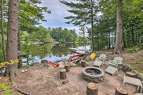 4-season Home: Fireplace & Fire Pit in Barnstead