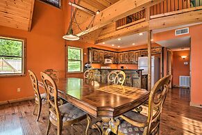 Spacious Log Cabin w/ Fire Pit & Game Room!