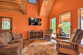 Spacious Log Cabin w/ Fire Pit & Game Room!