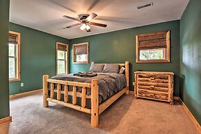 Spacious Log Cabin w/ Fire Pit & Game Room!