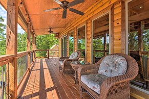 Spacious Log Cabin w/ Fire Pit & Game Room!