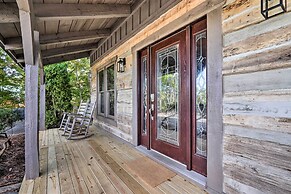 Deck & Hot Tub: Mtn-view Gatlinburg Cabin
