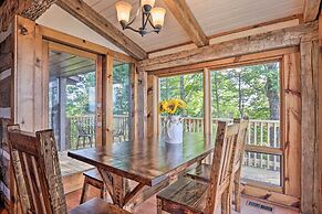 Deck & Hot Tub: Mtn-view Gatlinburg Cabin