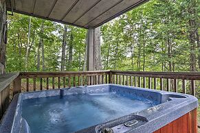 Deck & Hot Tub: Mtn-view Gatlinburg Cabin