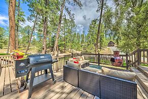 Sleepy Bear Cabin in Ruidoso: Deck & Yard Games!