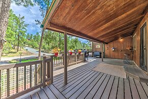 Sleepy Bear Cabin in Ruidoso: Deck & Yard Games!