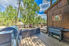Sleepy Bear Cabin in Ruidoso: Deck & Yard Games!