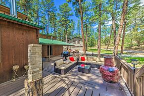 Sleepy Bear Cabin in Ruidoso: Deck & Yard Games!