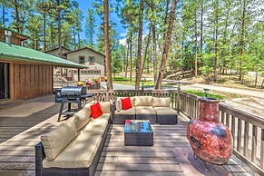 Sleepy Bear Cabin in Ruidoso: Deck & Yard Games!