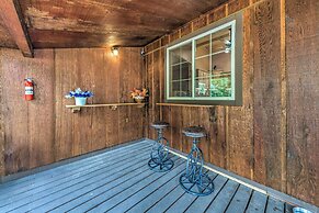 Sleepy Bear Cabin in Ruidoso: Deck & Yard Games!