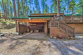 Sleepy Bear Cabin in Ruidoso: Deck & Yard Games!