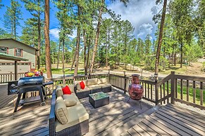 Sleepy Bear Cabin in Ruidoso: Deck & Yard Games!