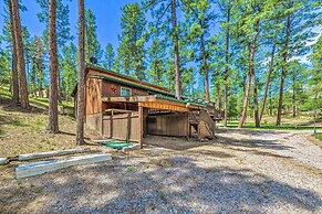 Sleepy Bear Cabin in Ruidoso: Deck & Yard Games!