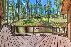Sleepy Bear Cabin in Ruidoso: Deck & Yard Games!