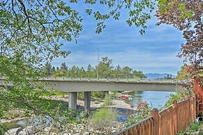 Deck & River Views: Family Home in Grants Pass