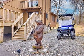 Golf Cart & Game Room: 'bear Den' Pocono Lake Home