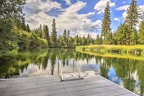 Waterfront Log Home w/ 95 Acres on Yaak River