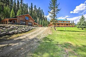 Waterfront Log Home w/ 95 Acres on Yaak River