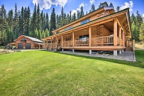 Waterfront Log Home w/ 95 Acres on Yaak River