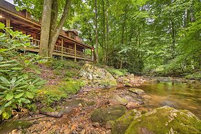 Scenic Creekside Cabin w/ Wraparound Porch!