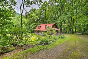 Scenic Creekside Cabin w/ Wraparound Porch!