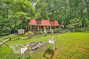 Scenic Creekside Cabin w/ Wraparound Porch!