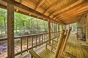 Scenic Creekside Cabin w/ Wraparound Porch!