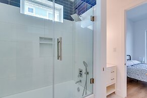 Modern Galveston Vacation Rental: Steps to Beach!