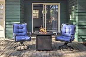 Dock + Fire Pits: Lakefront Retreat in Eagle River