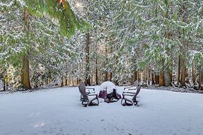 Rustic Sequim Cabin w/ Fire Pit & Forested Views!