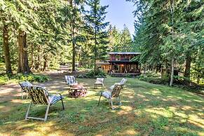 Rustic Sequim Cabin w/ Fire Pit & Forested Views!