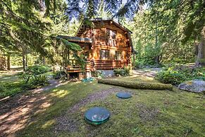 Rustic Sequim Cabin w/ Fire Pit & Forested Views!