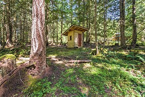 Rustic Sequim Cabin w/ Fire Pit & Forested Views!