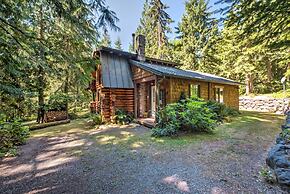 Rustic Sequim Cabin w/ Fire Pit & Forested Views!