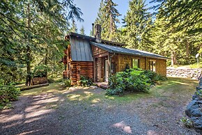 Rustic Sequim Cabin w/ Fire Pit & Forested Views!