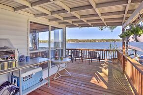 Dock & Fire Pit: Waterfront Cedar Creek Lake Home