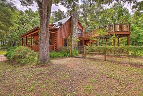 Quiet Inverness Log Cabin w/ Furnished Deck!