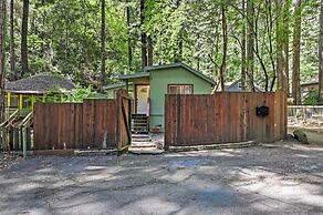 Quiet Cottage w/ Redwood Forest Views & Deck!