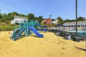 Deck, Fire Pit & Pool Access at Poconos Retreat!