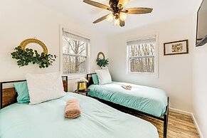 Deck, Fire Pit & Pool Access at Poconos Retreat!