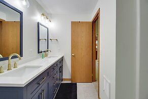 Sandy Beach Family Getaway w/ Fire Pit & Deck!