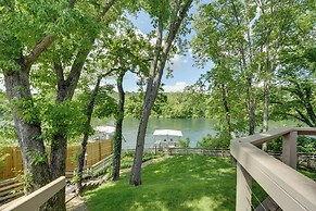 Lakefront Home w/ Fishing Dock & Fire Table!