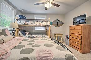 Lakefront Rocky Mount Escape w/ Dock & Grill!