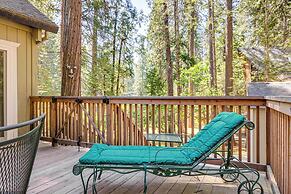 Cabin w/ Deck & Fire Pit in Blue Lake Springs!