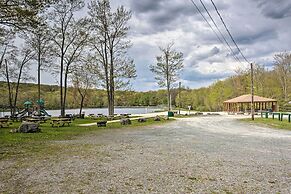 Walk to Lake & Beach: Pocono Cabin w/ Fire Pit