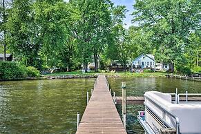 Lakefront Mayville Cottage w/ Dock & Grill!